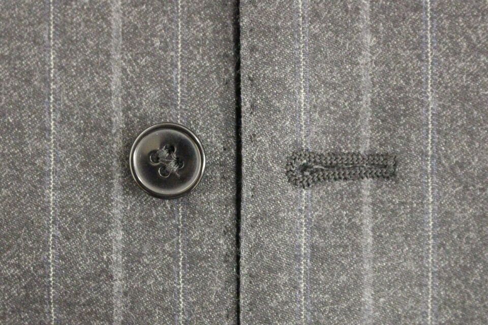 Dolce & Gabbana Elegante Chaleco De Vestir A Rayas Gris