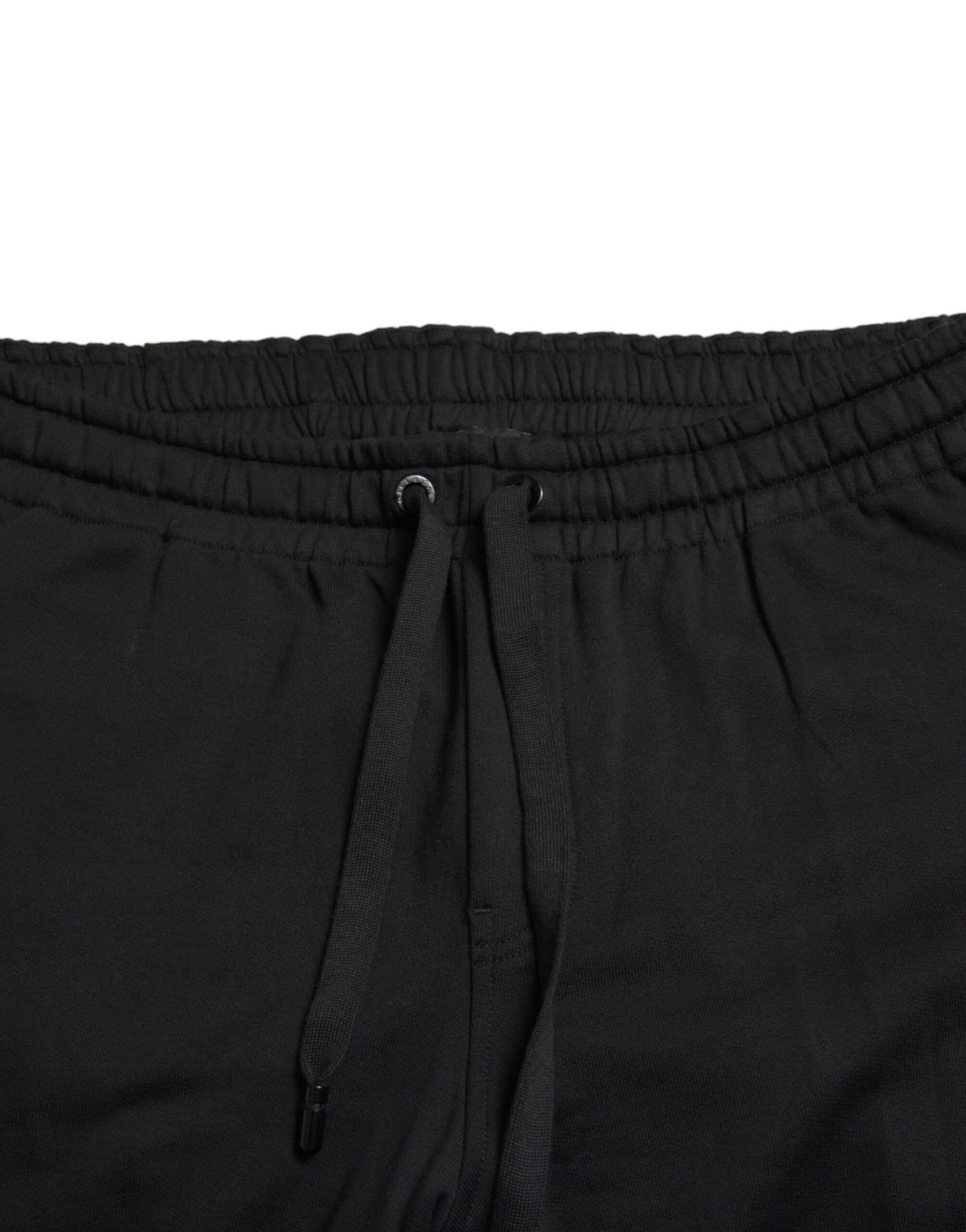 Dolce & Gabbana Elegante pantalón jogger de algodón negro