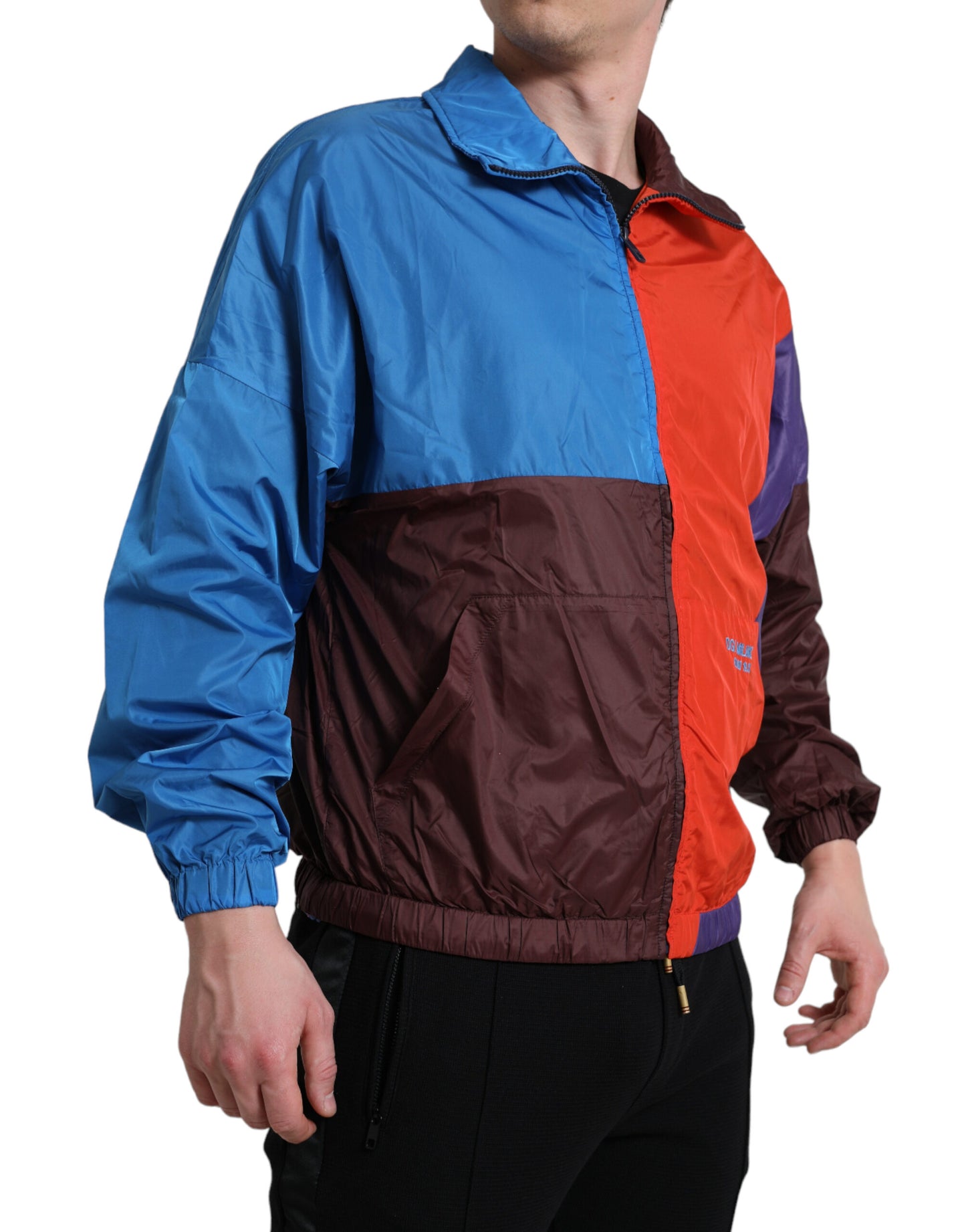 Dolce & Gabbana Chaqueta cortavientos de tejido técnico multicolor