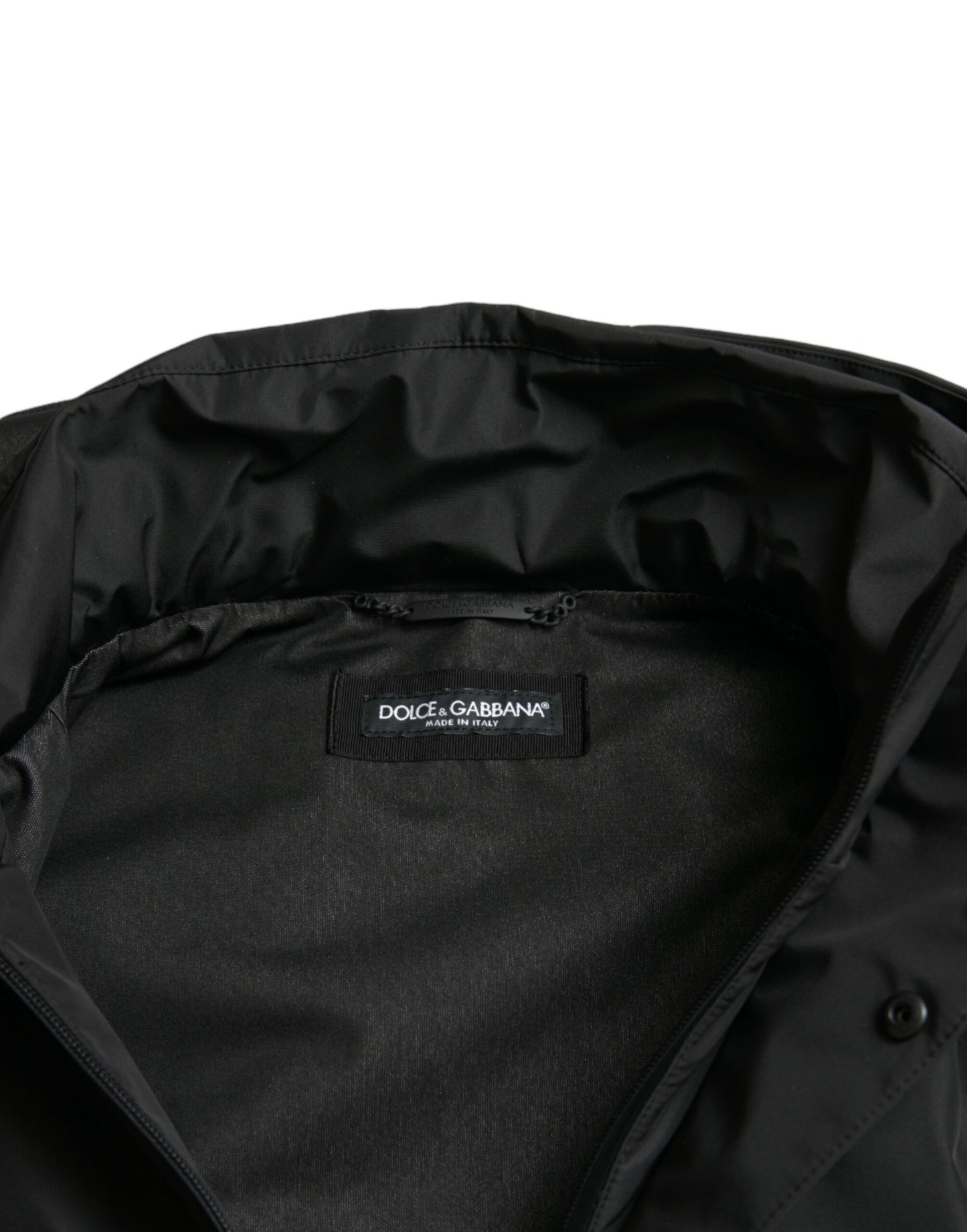 Dolce & Gabbana Sleek Black Windbreaker Jacket – IT48 | M par Dolce & Gabbana | Disponible sur Sandy Store ByNet
