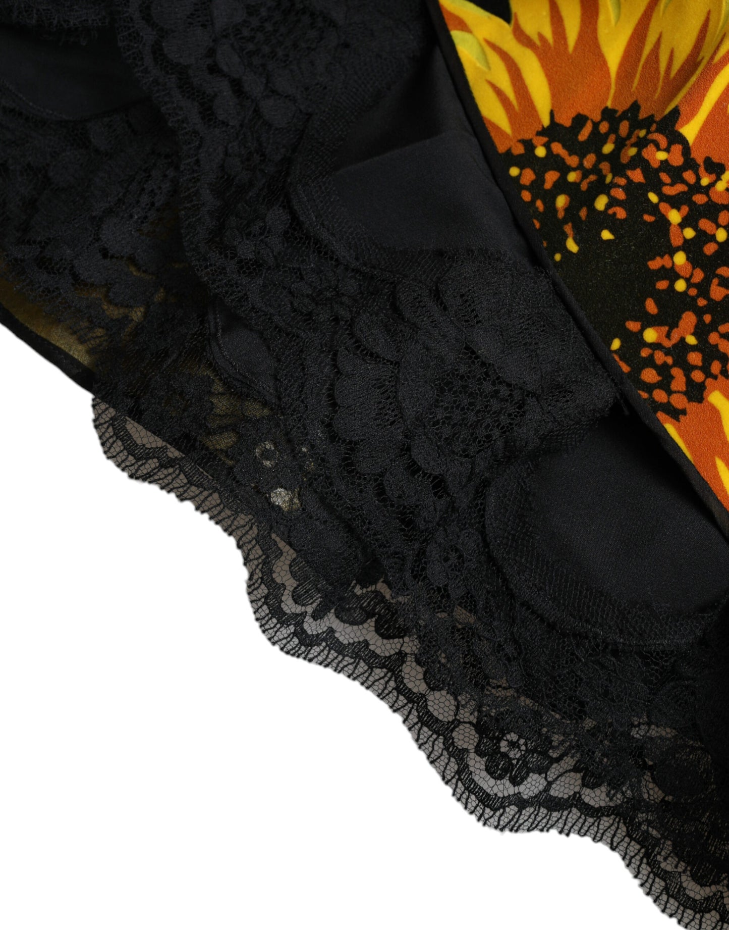 Dolce & Gabbana Vestido midi evasé veraniego con girasoles