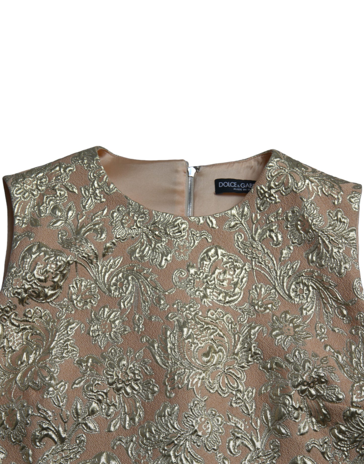 Dolce & Gabbana Elegante minivestido de jacquard de lúrex