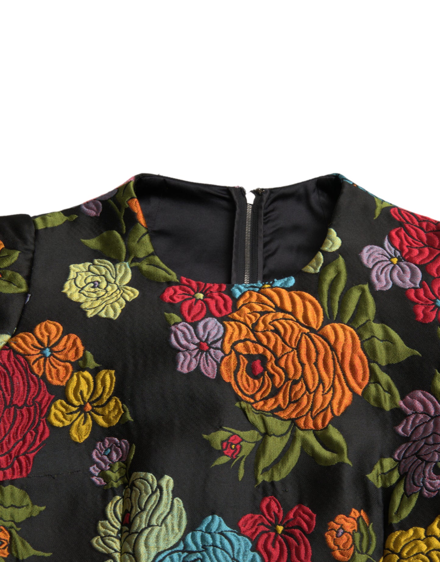 Dolce & Gabbana Elegante vestido de tubo con bordado floral