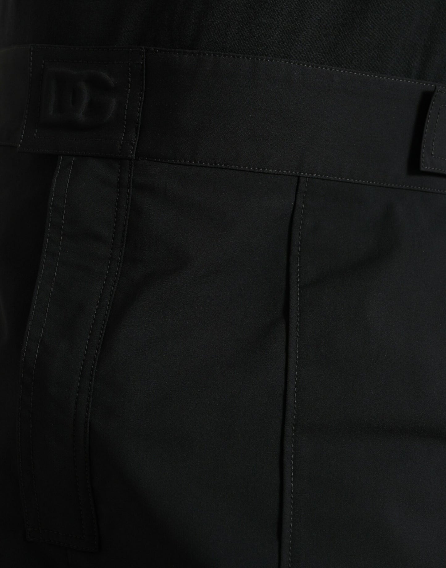 Dolce & Gabbana Pantalones rectos negros elegantes e informales