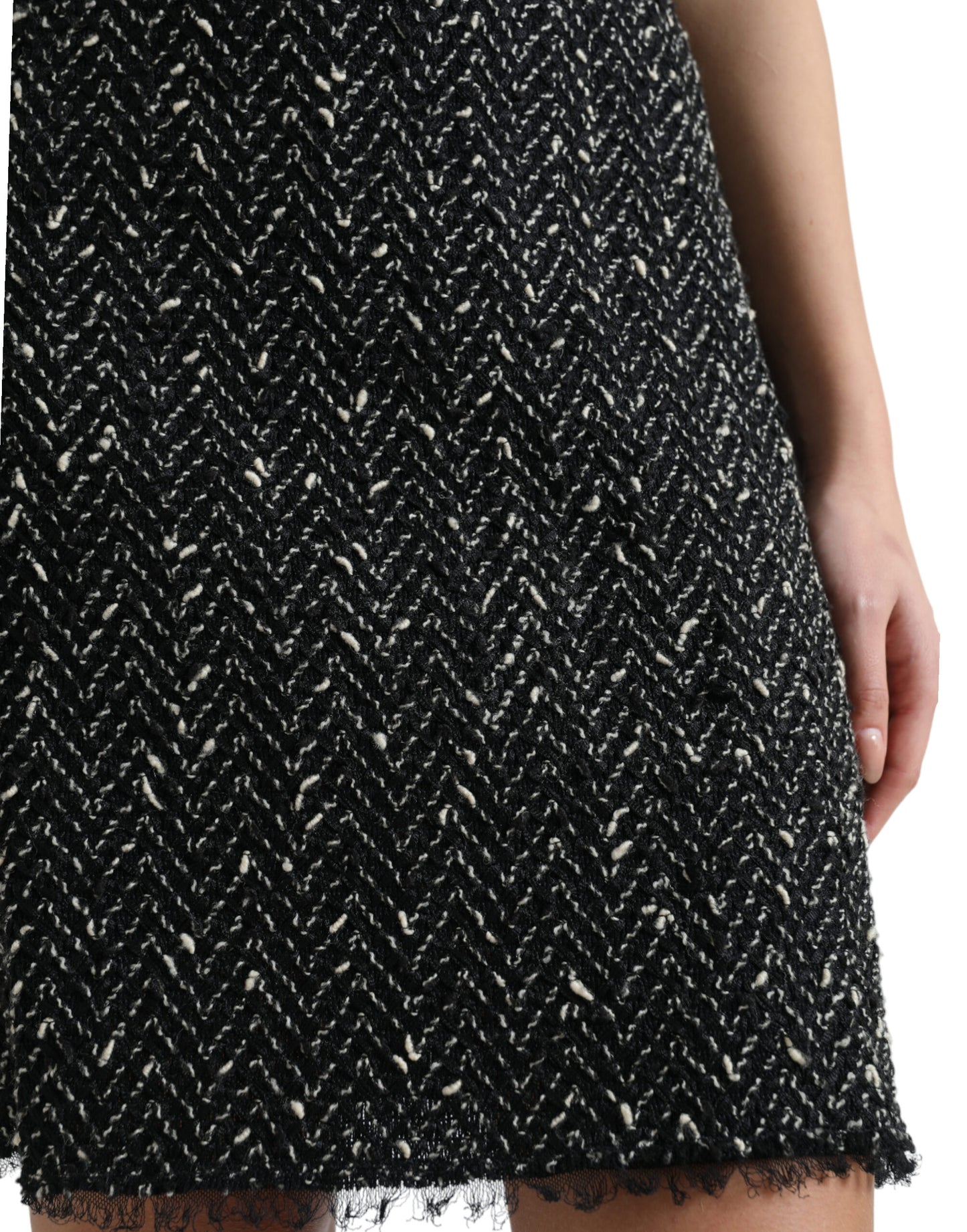 Dolce & Gabbana Minifalda elegante de tweed de cintura alta