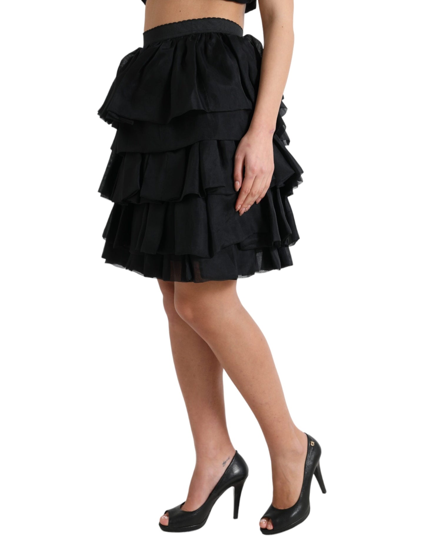 Dolce & Gabbana Minifalda elegante de corte A escalonada