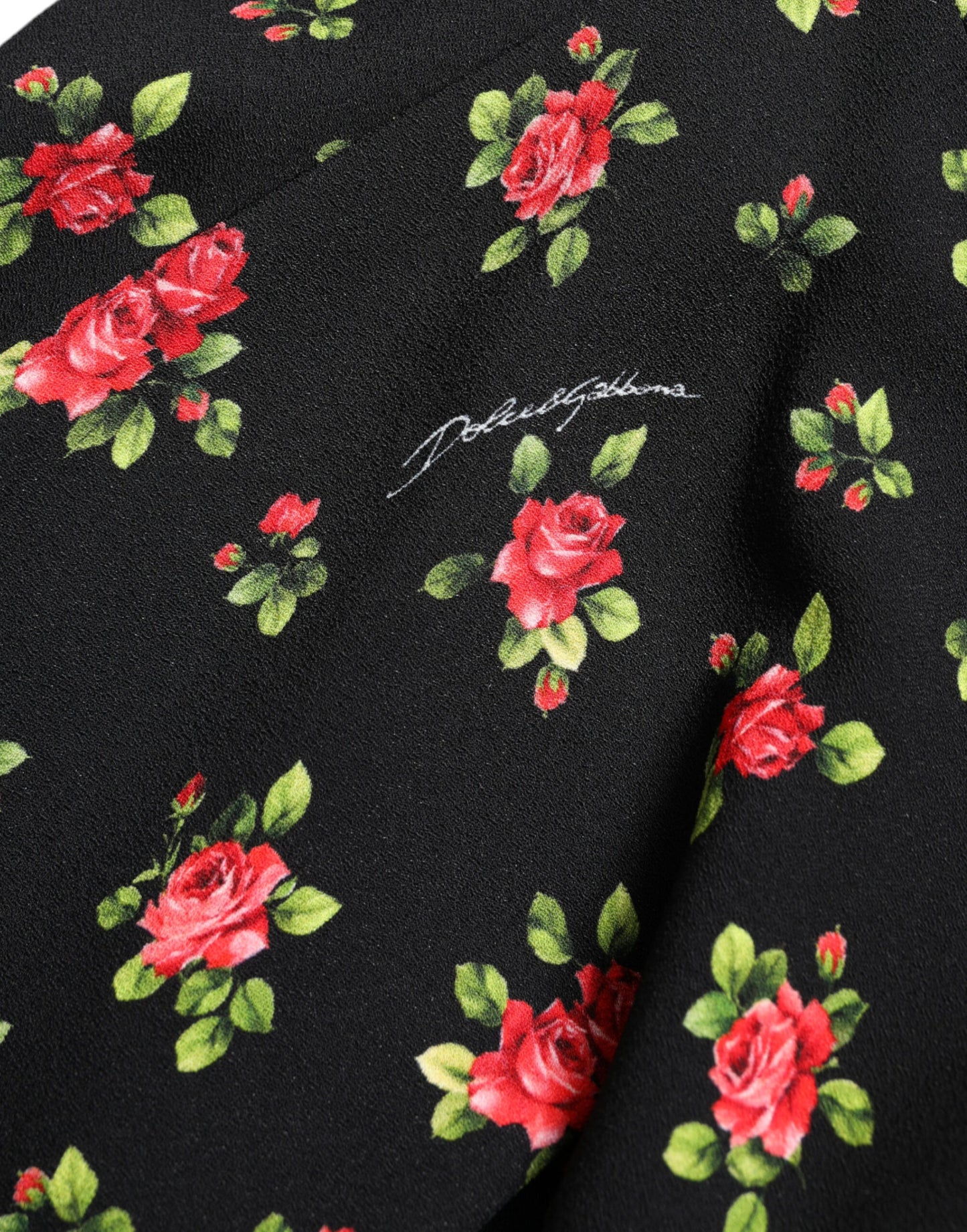 Dolce & Gabbana Minifalda evasé floral con cintura alta