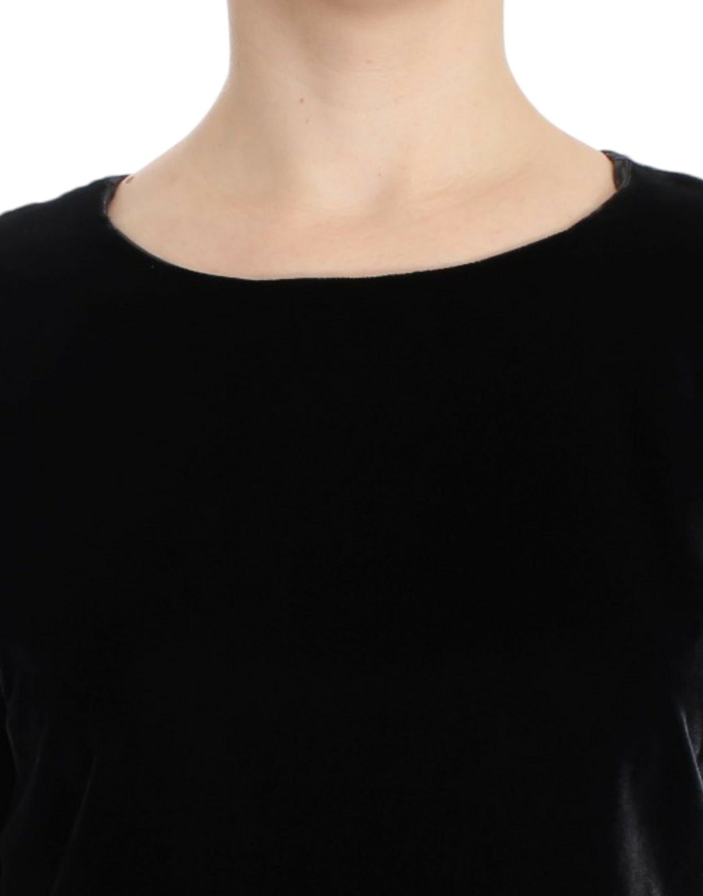 Dolce & Gabbana Top de manga corta de terciopelo encantador