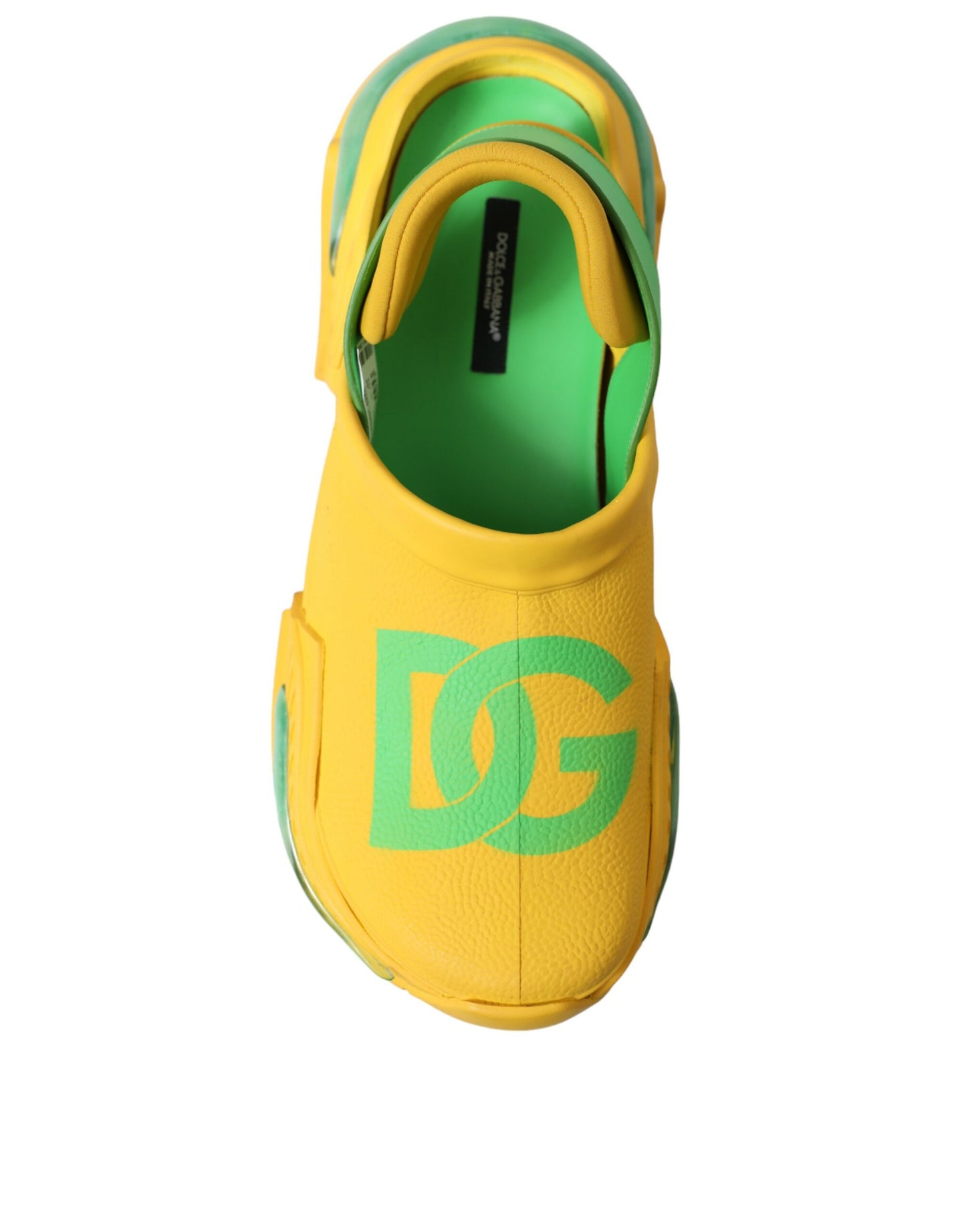 Pantuflas tipo zuecos de goma Dolce & Gabbana Chic en colores exuberantes