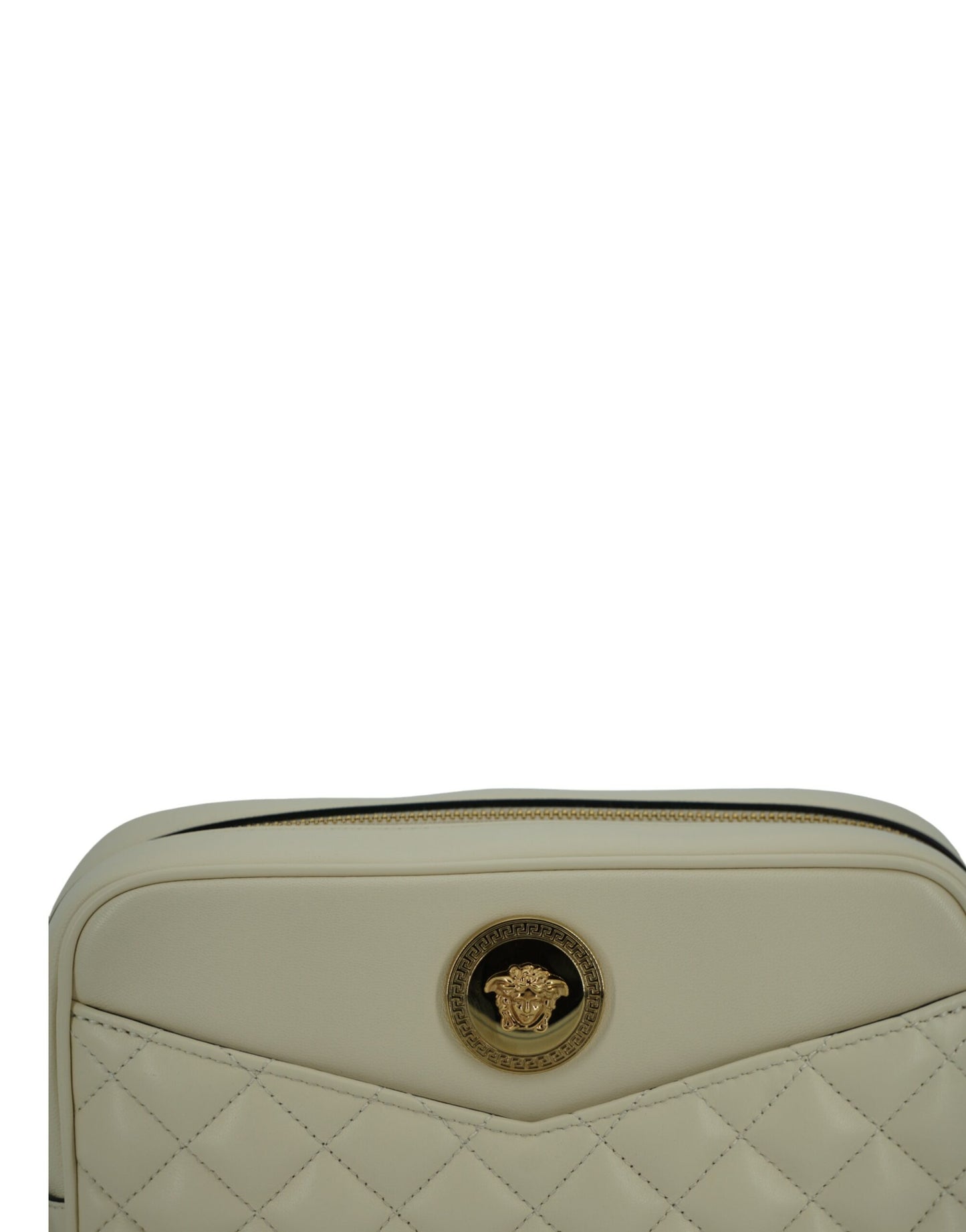 Versace Elegant White Leather Camera Shoulder Bag – par Versace | Disponible sur Sandy Store ByNet