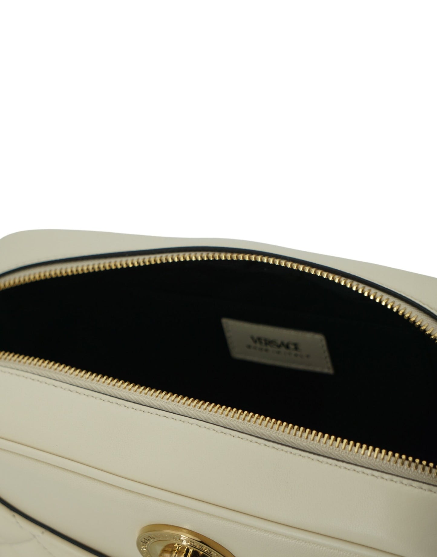 Versace Elegant White Leather Camera Shoulder Bag – par Versace | Disponible sur Sandy Store ByNet