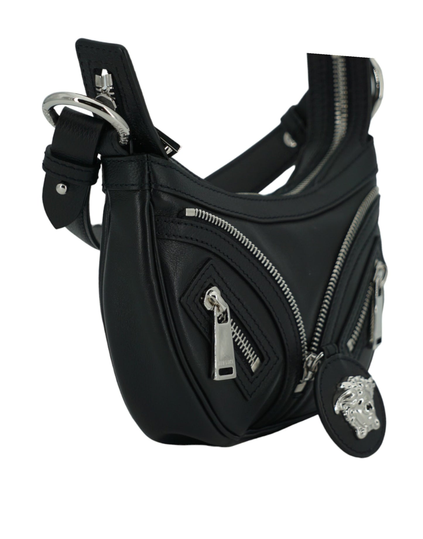 Versace Elegant Black Mini Hobo Shoulder Bag – par Versace | Disponible sur Sandy Store ByNet
