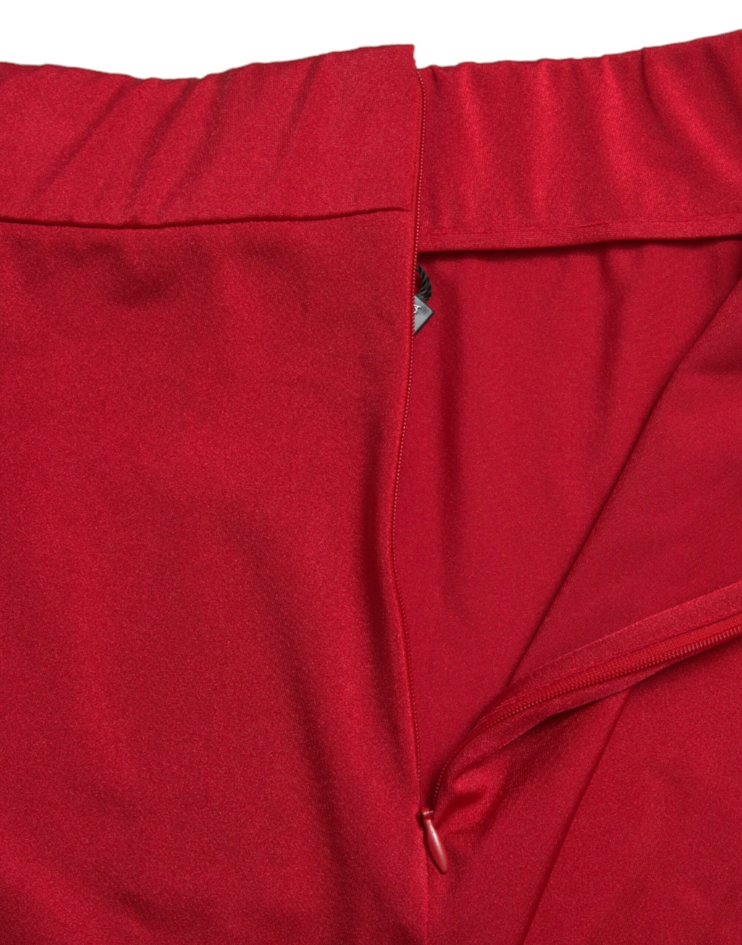 Dolce & Gabbana Pantalones Leggings Rojos De Cintura Alta Chic