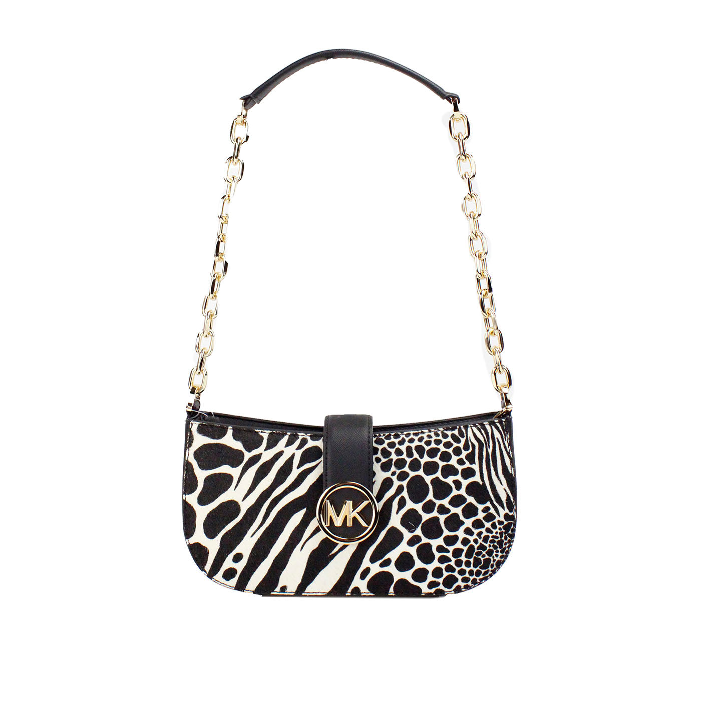Michael Kors Carmen Small Black Haircalf Pouchette Shoulder Crossbody Bag – par Michael Kors | Disponible sur Sandy Store ByNet