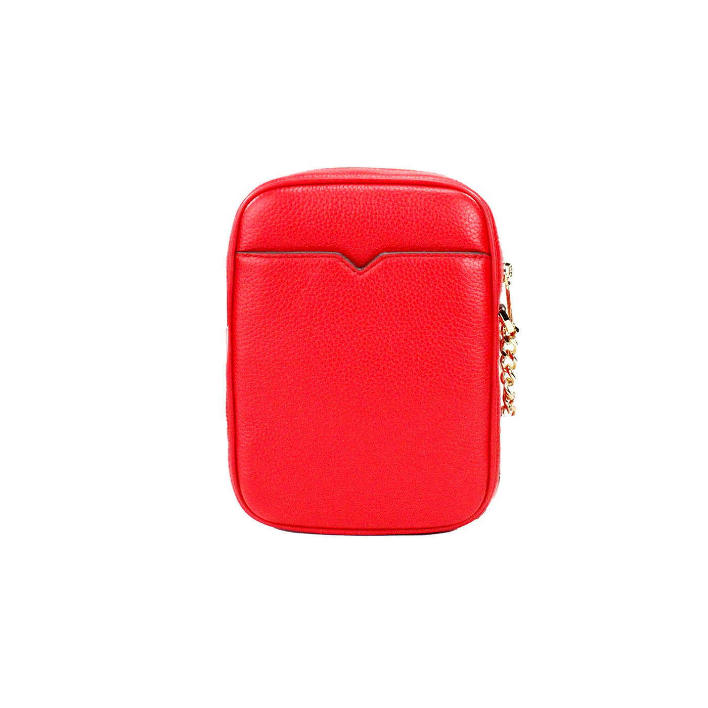 Michael Kors Jet Set Bright Red Pebbled Leather North South Chain Crossbody Bag – par Michael Kors | Disponible sur Sandy Store ByNet