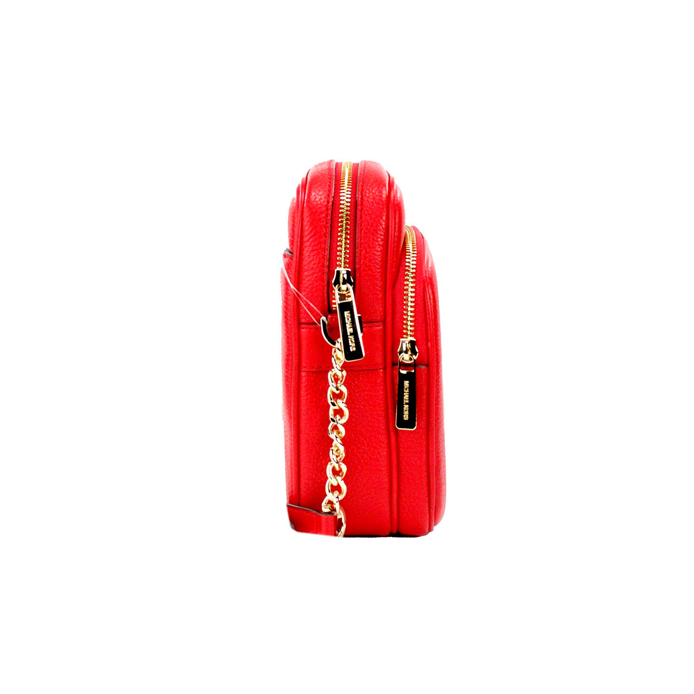 Michael Kors Jet Set Bright Red Pebbled Leather North South Chain Crossbody Bag – par Michael Kors | Disponible sur Sandy Store ByNet