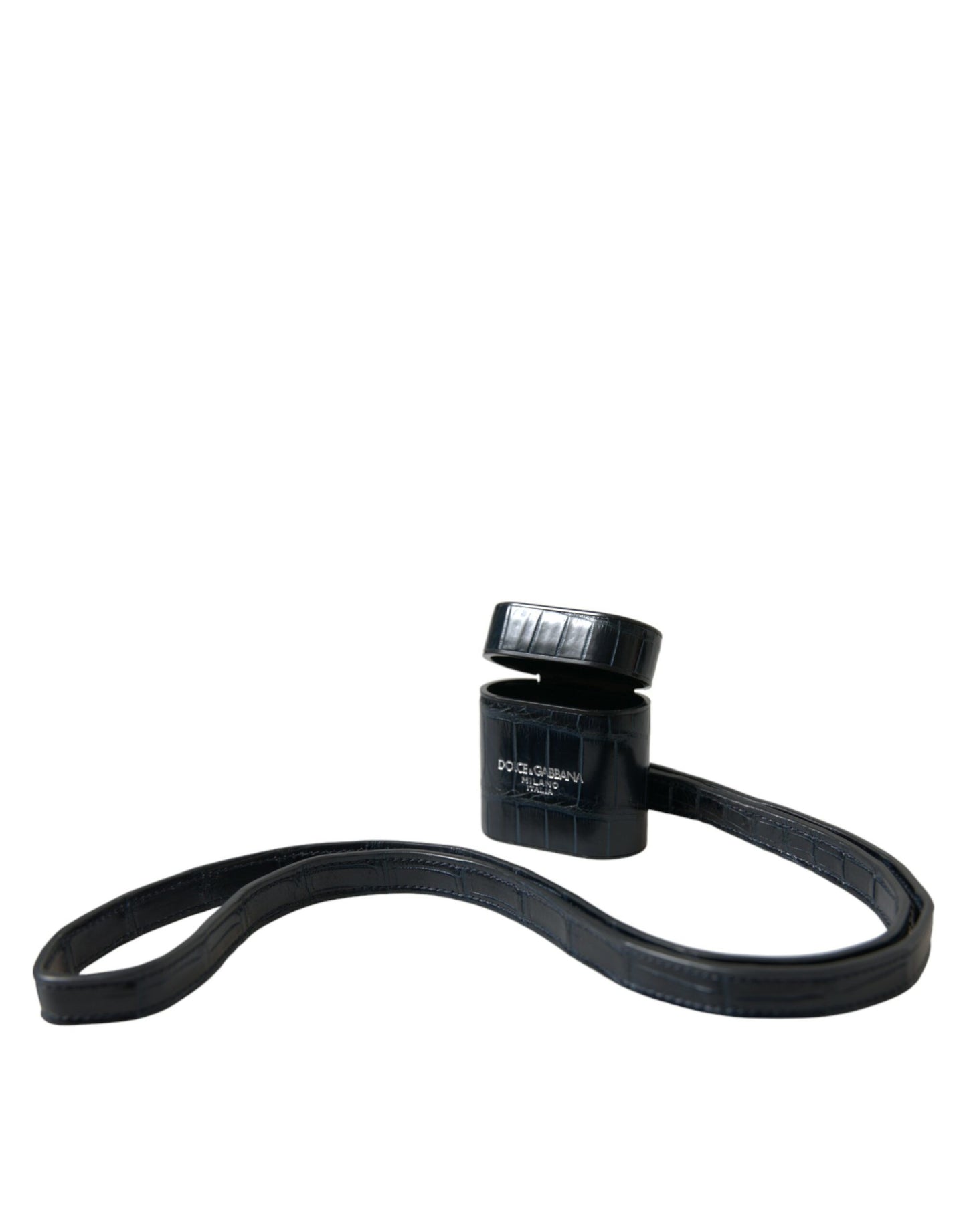 Dolce & Gabbana Elegante funda para Airpods de piel de cocodrilo