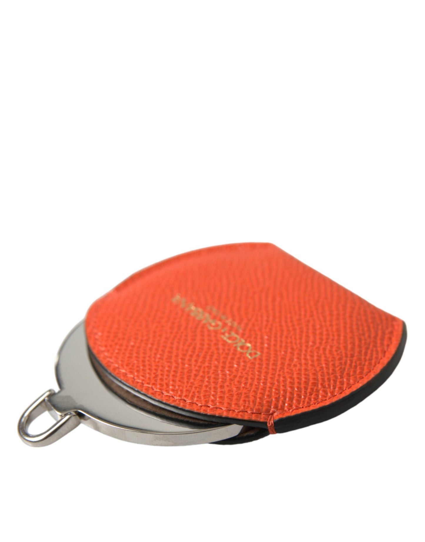 Dolce & Gabbana Elegante soporte para espejo de cuero naranja