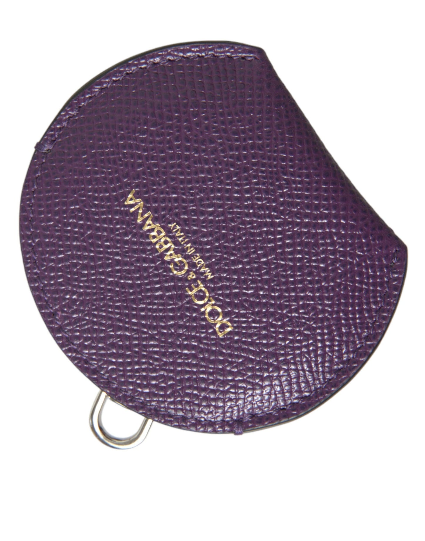Dolce & Gabbana Elegante soporte para espejo de cuero morado