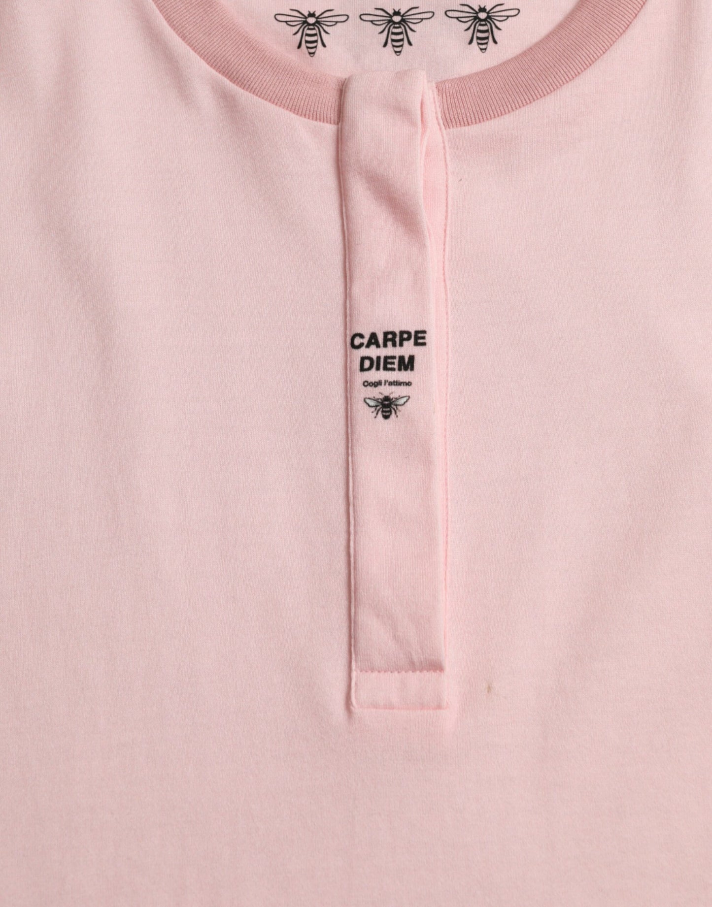 Dolce & Gabbana Camiseta elegante de algodón floral rosa