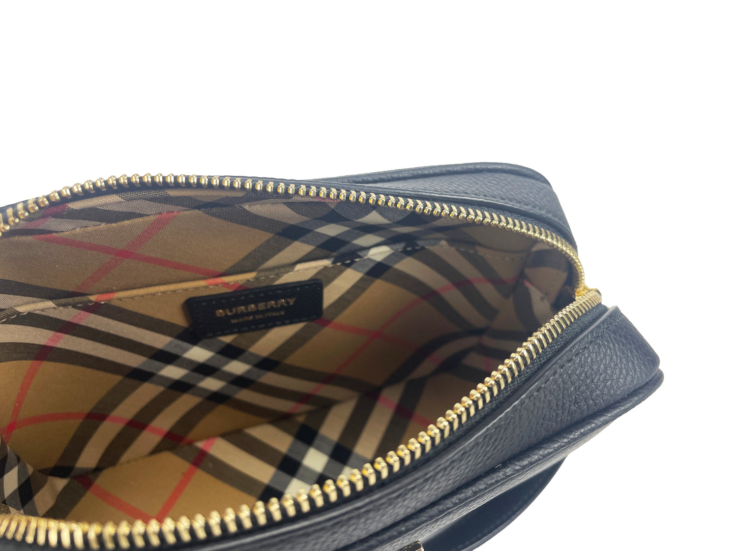 Petit sac bandoulière en cuir avec logo TB pour appareil photo Burberry