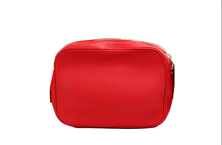 Burberry Small Branded Bright Red Grainy Leather Camera Crossbody Bag – par Burberry | Disponible sur Sandy Store ByNet