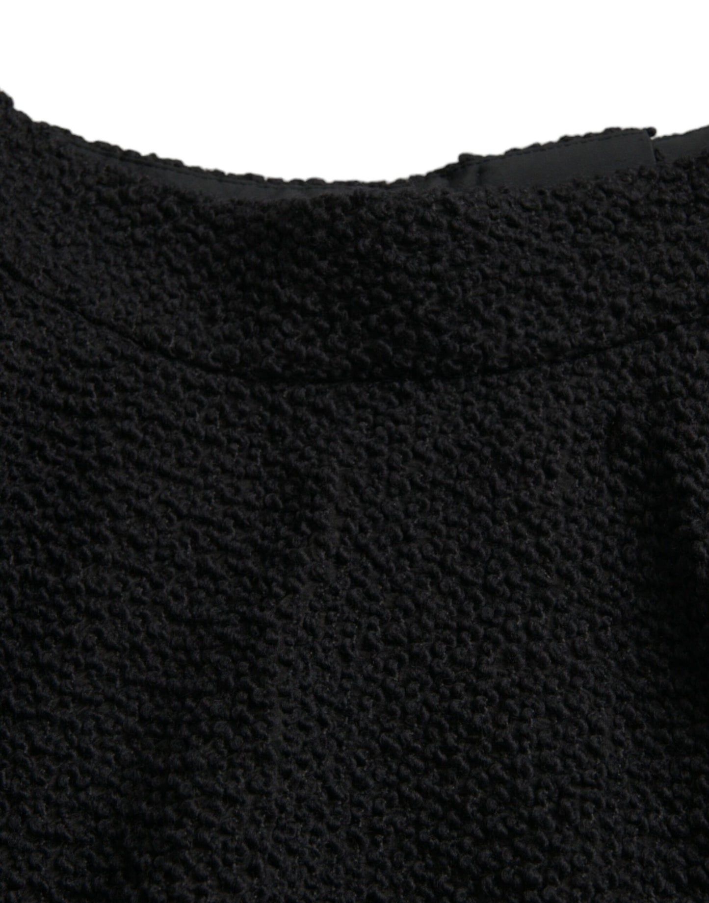 Dolce & Gabbana Falda negra evasé hasta la rodilla de cintura alta