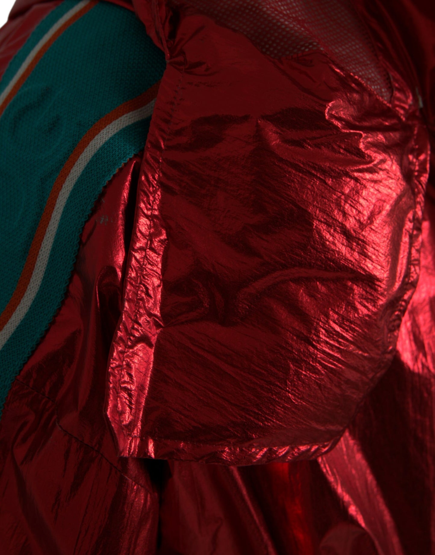 Dolce & Gabbana Chaqueta tipo sudadera con capucha de nailon rojo