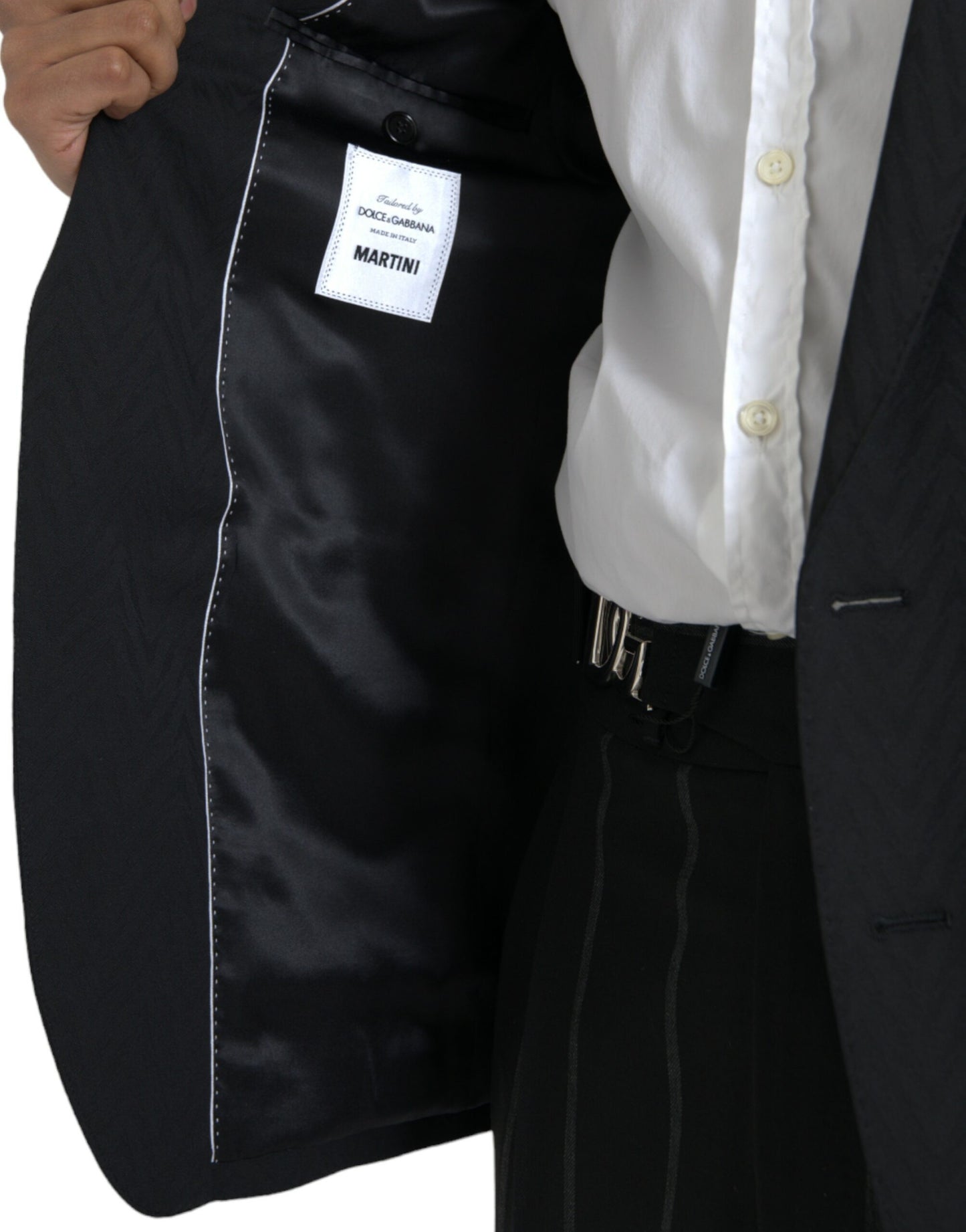 Dolce & Gabbana Chaqueta de corte slim MARTINI negra Abrigo Blazer