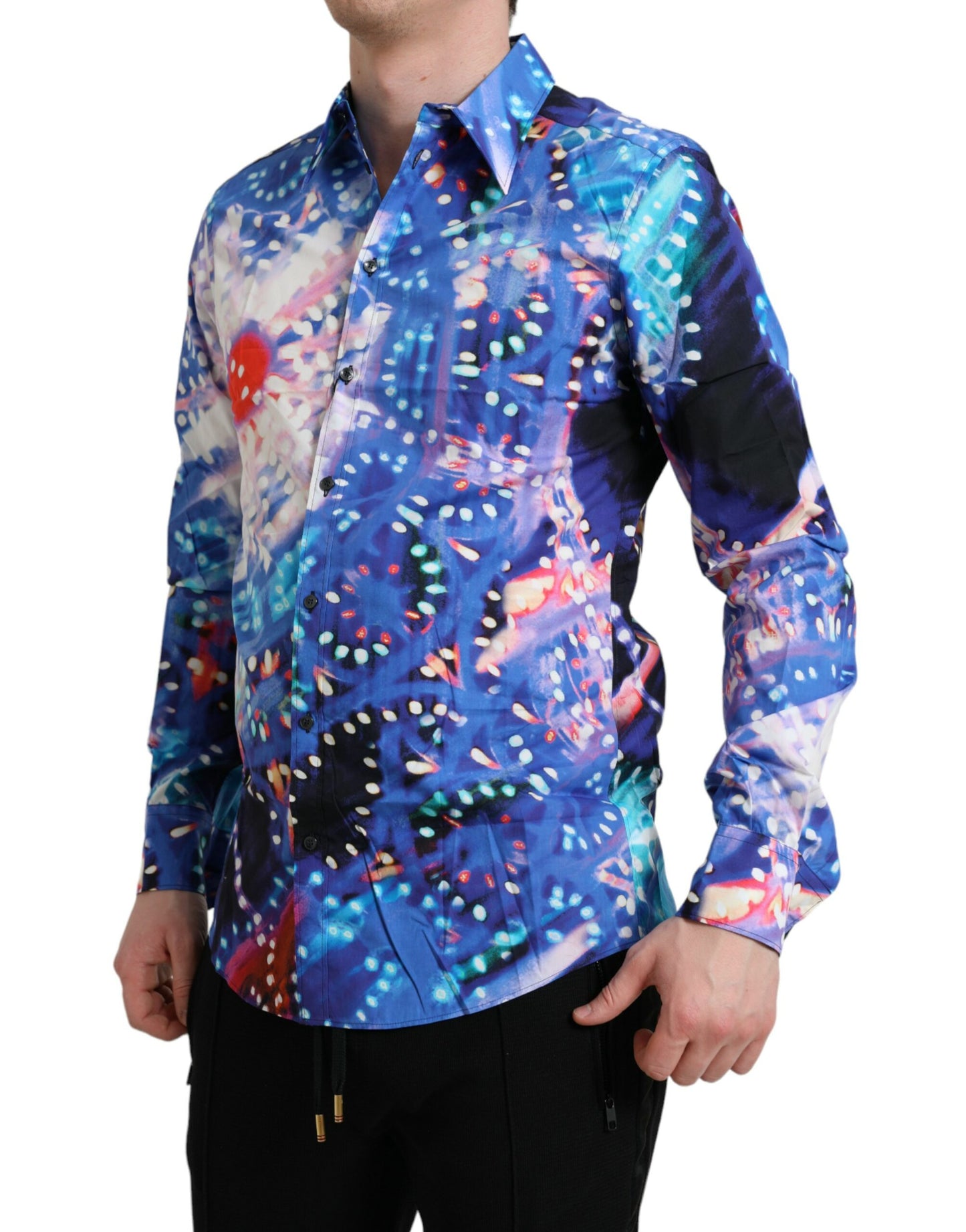 Dolce & Gabbana Camisa MARTINI slim multicolor Luminarie