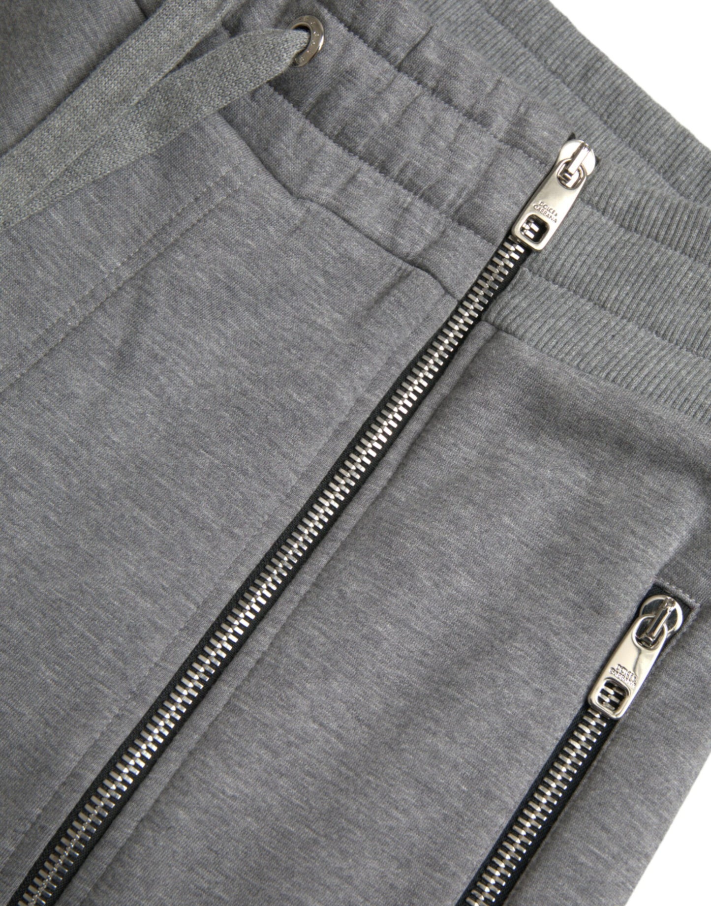 Dolce & Gabbana Pantalones deportivos ajustados estilo jogger de algodón gris