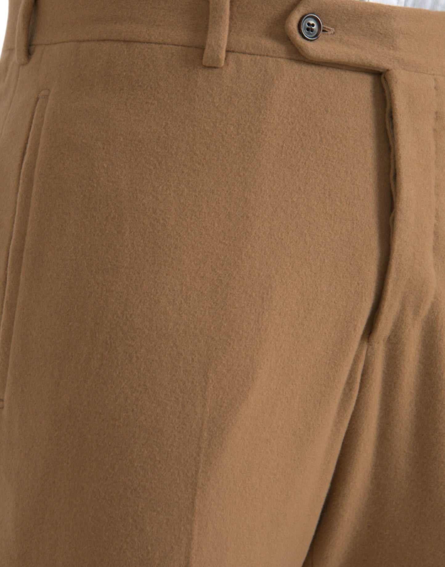 Pantalon habillé coupe droite en cachemire beige Prada pour homme