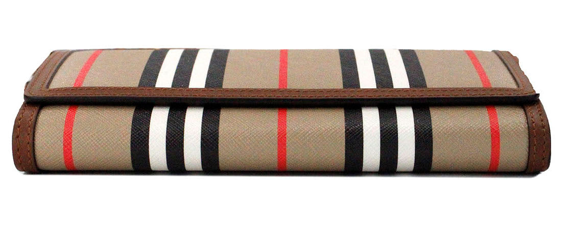 Burberry Hannah Icon Stripe Archive Tan E - Canvas Leather Wallet Crossbody Bag – par Burberry | Disponible sur Sandy Store ByNet
