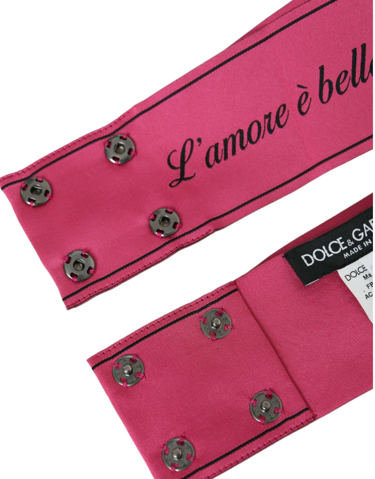 Dolce & Gabbana Cinturón rosa L'Amore E'Bellezza