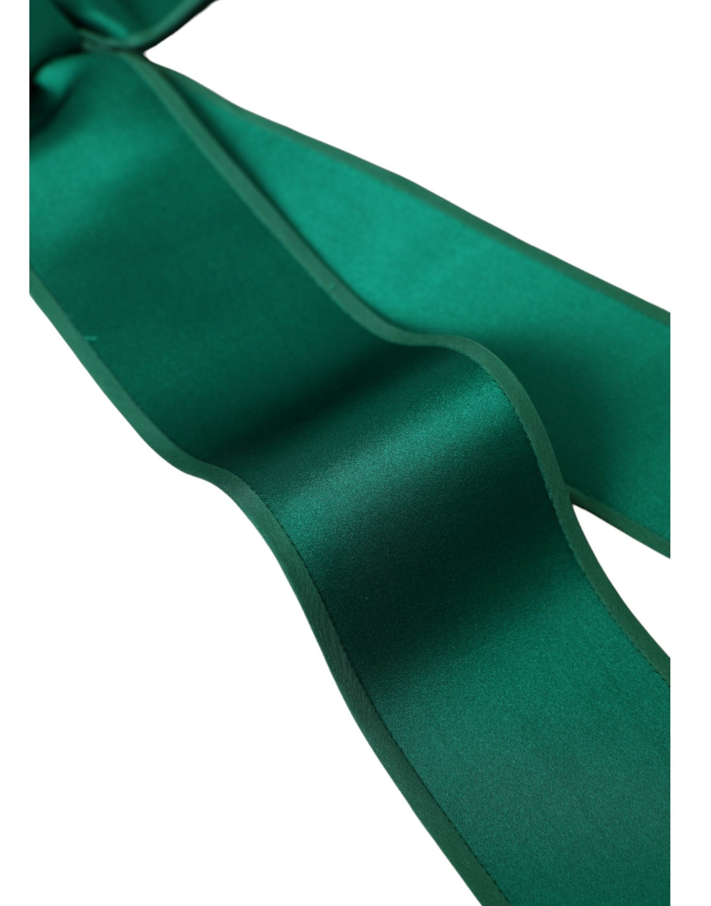 Dolce & Gabbana Cinturón De Mujer De Cintura De Satén De Seda Verde