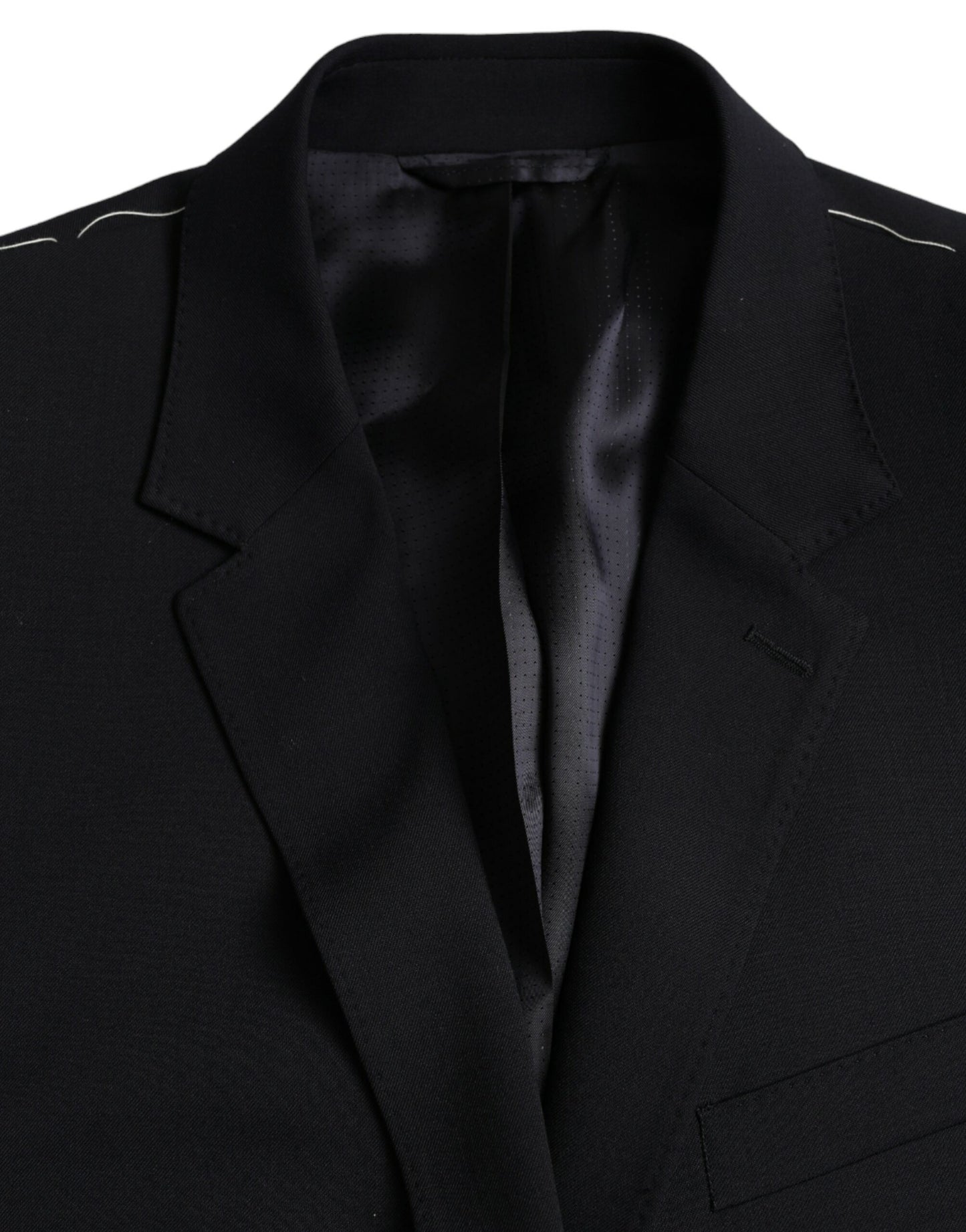 Dolce & Gabbana Blazer tipo abrigo de un solo pecho MARTINI negro