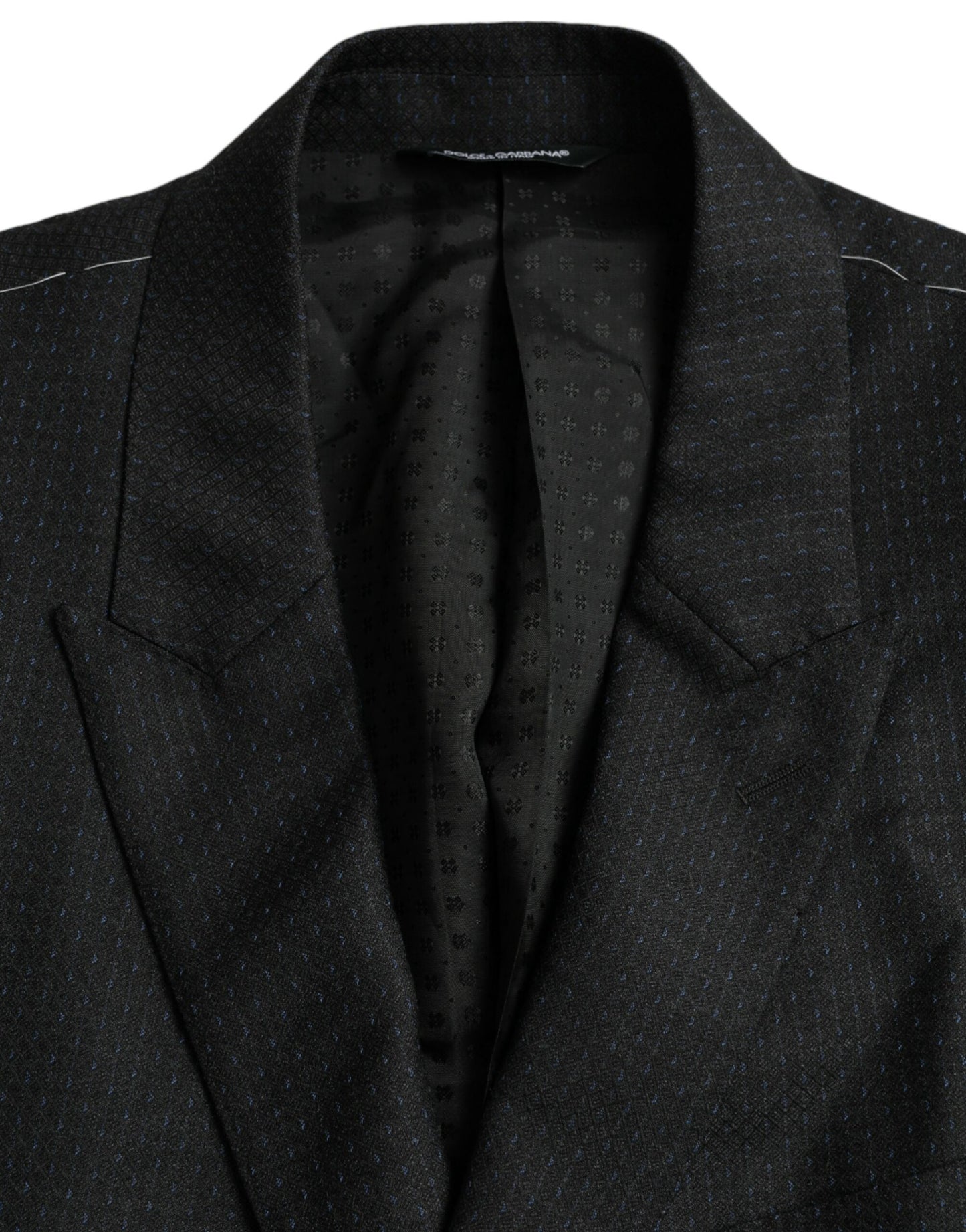 Dolce & Gabbana Blazer tipo abrigo MARTINI de lana negra con botonadura sencilla