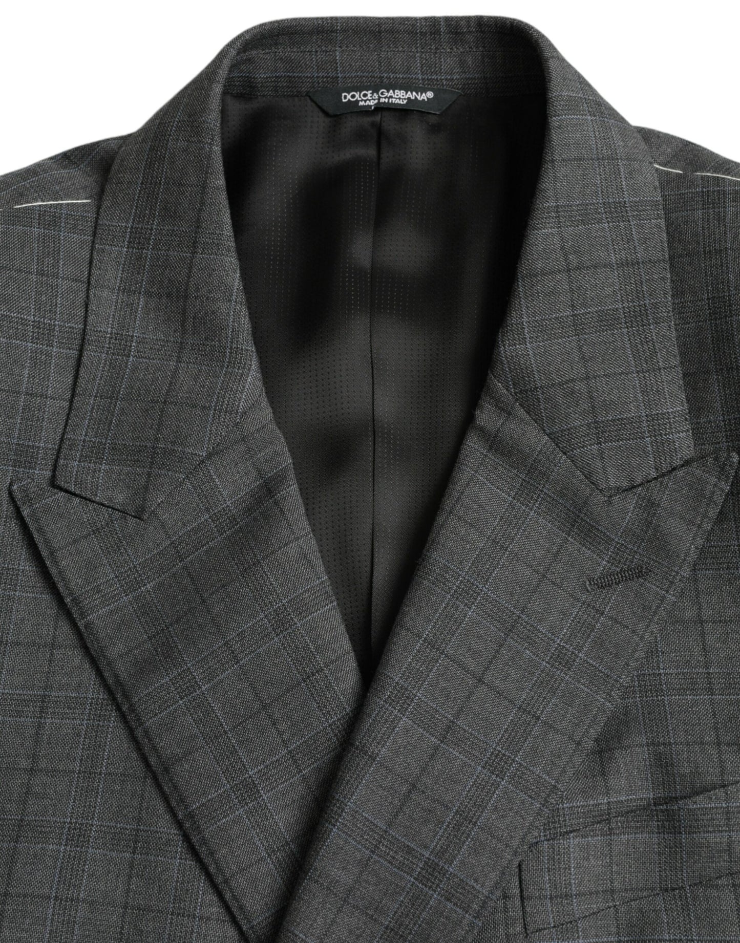 Dolce & Gabbana Traje formal MARTINI de lana a cuadros gris de 2 piezas