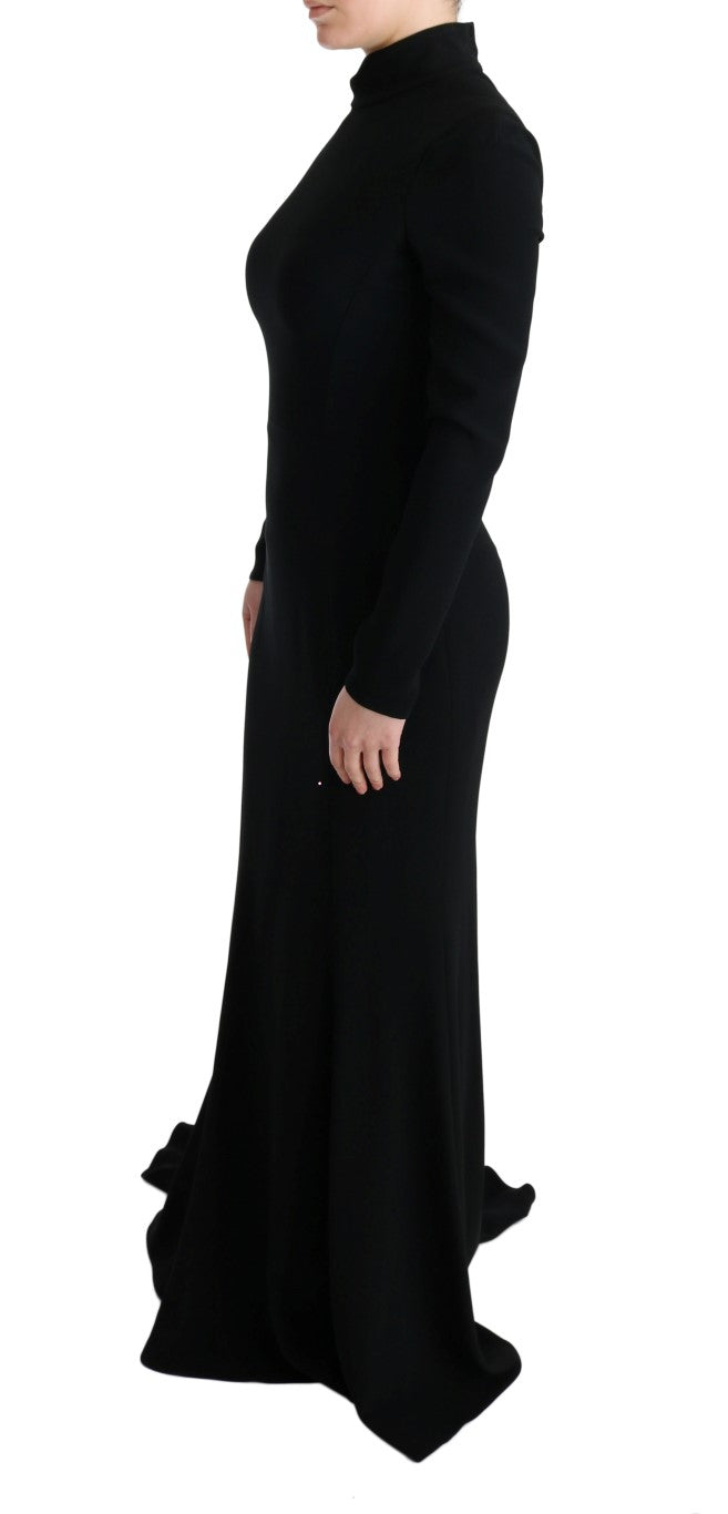 Dolce & Gabbana Elegante vestido tubo largo en negro