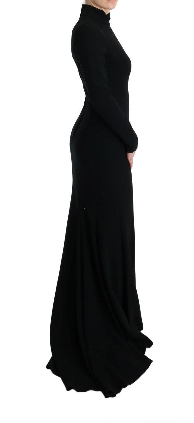Dolce & Gabbana Elegante vestido tubo largo en negro
