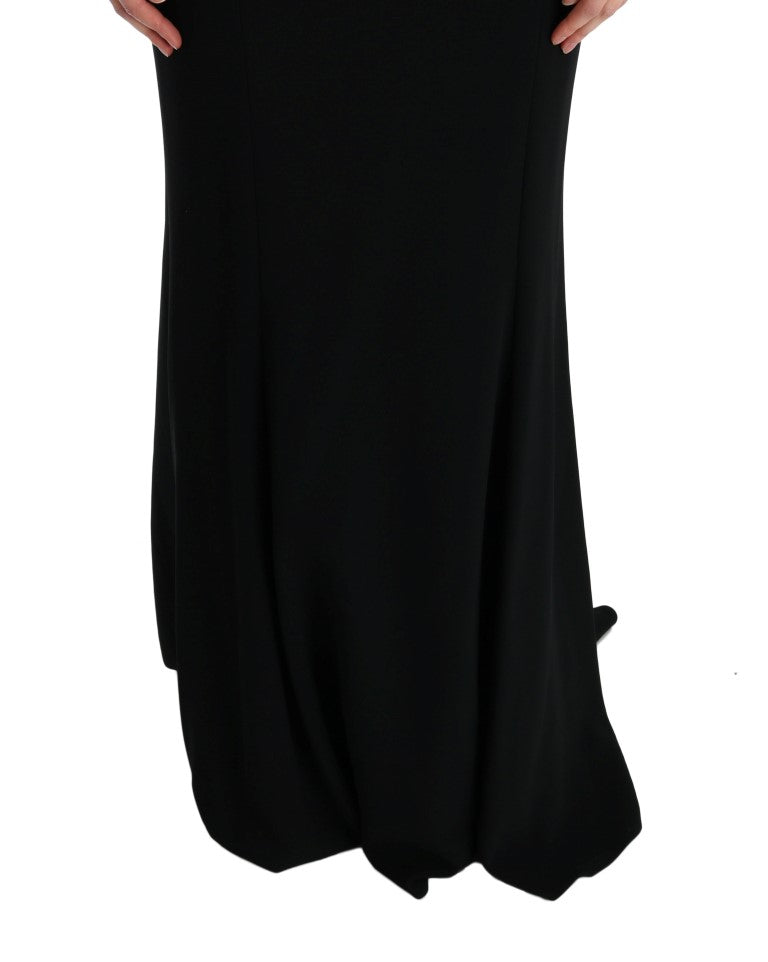 Dolce & Gabbana Elegante vestido tubo largo en negro