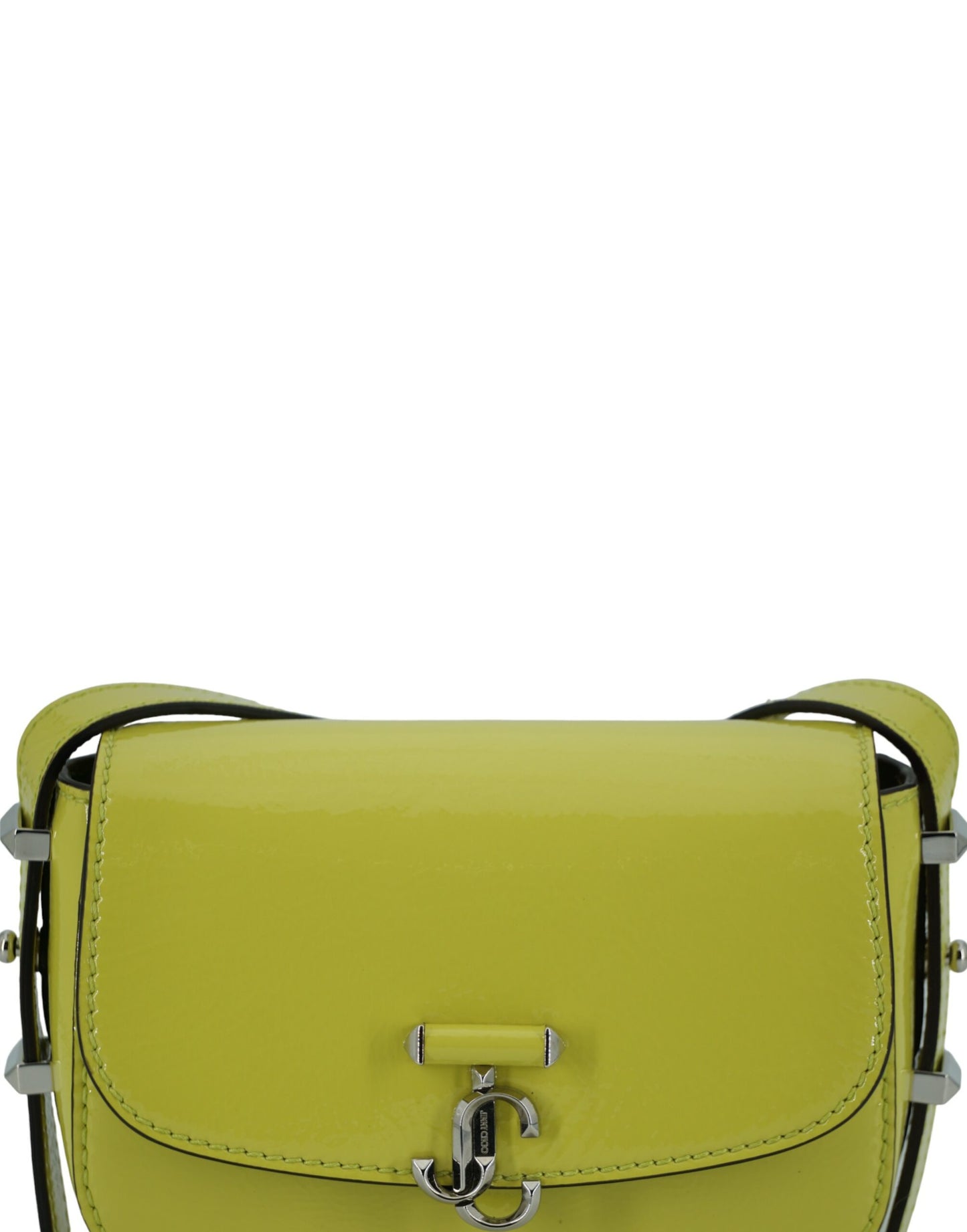 Jimmy Choo Lime Yellow Leather Small Shoulder Bag – par Jimmy Choo | Disponible sur Sandy Store ByNet