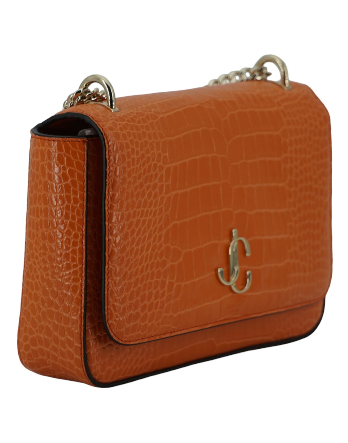 Jimmy Choo Amber Orange Leather Shoulder Bag – par Jimmy Choo | Disponible sur Sandy Store ByNet