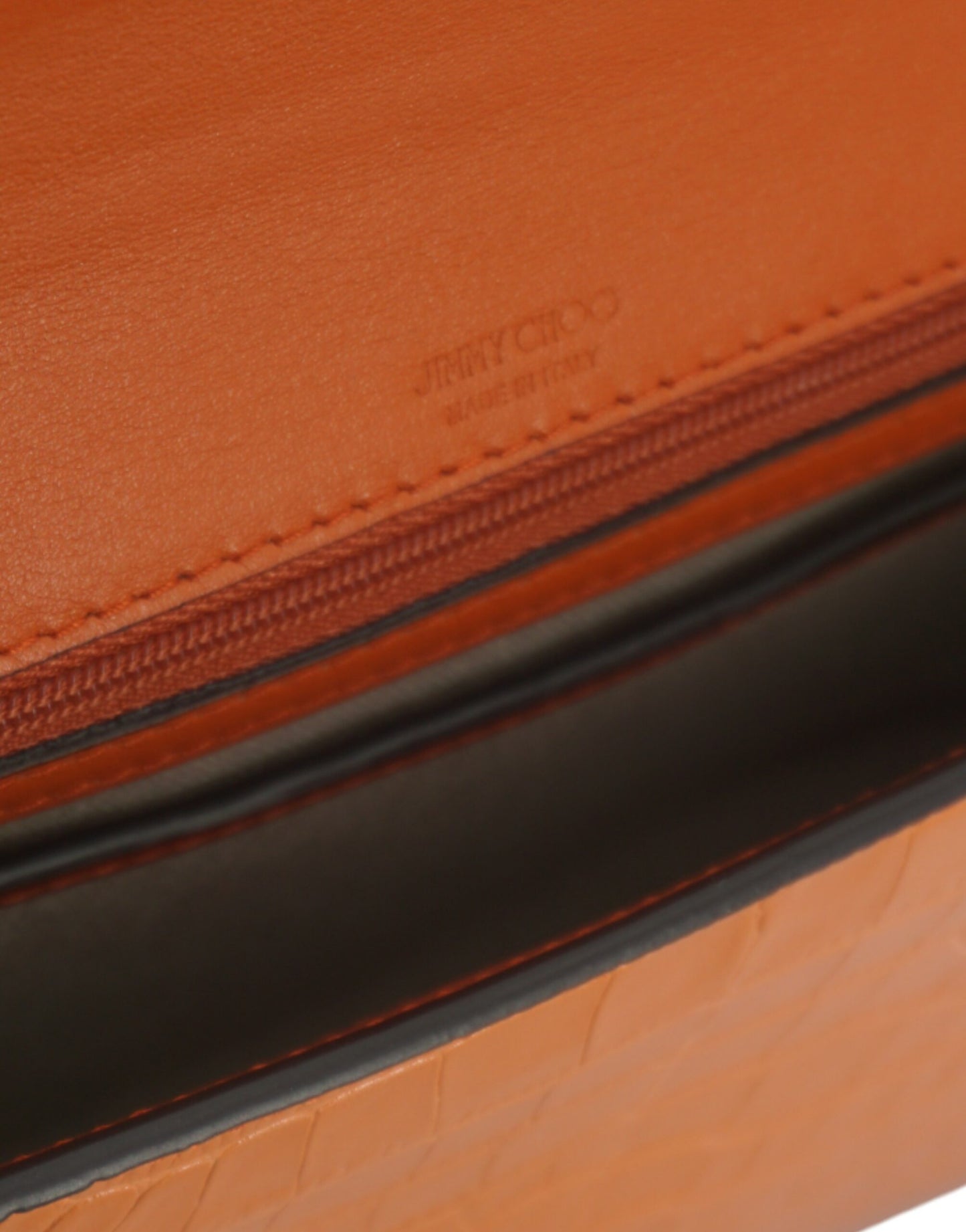 Jimmy Choo Amber Orange Leather Shoulder Bag – par Jimmy Choo | Disponible sur Sandy Store ByNet