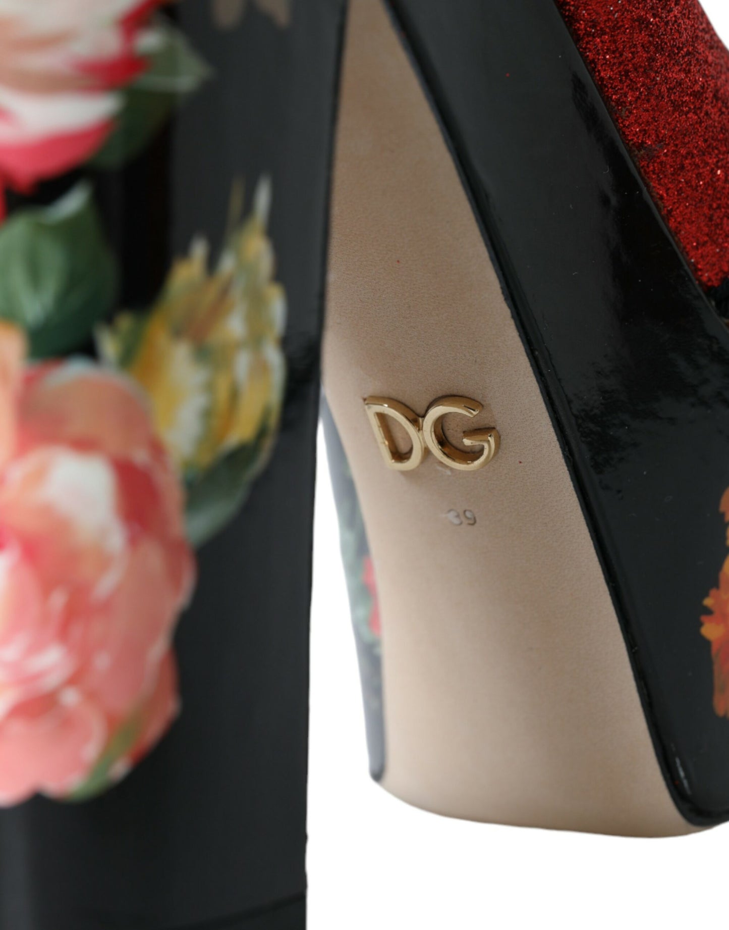 Dolce & Gabbana Sandalias con plataforma con cristales florales multicolores Zapatos