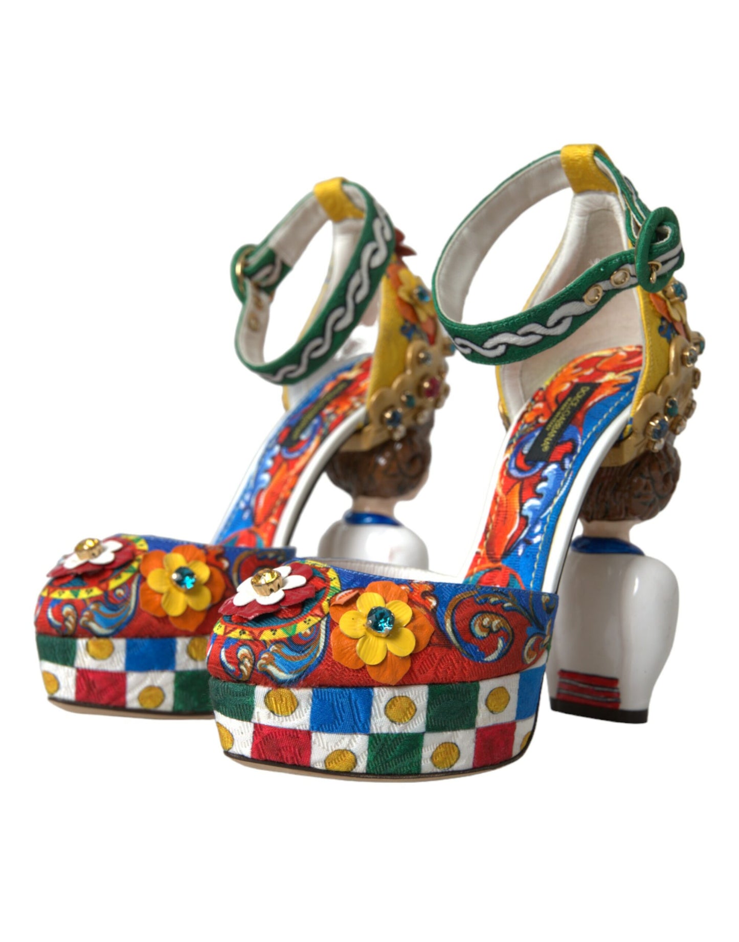 Dolce & Gabbana Sandalias con adornos Carretto multicolor Zapatos