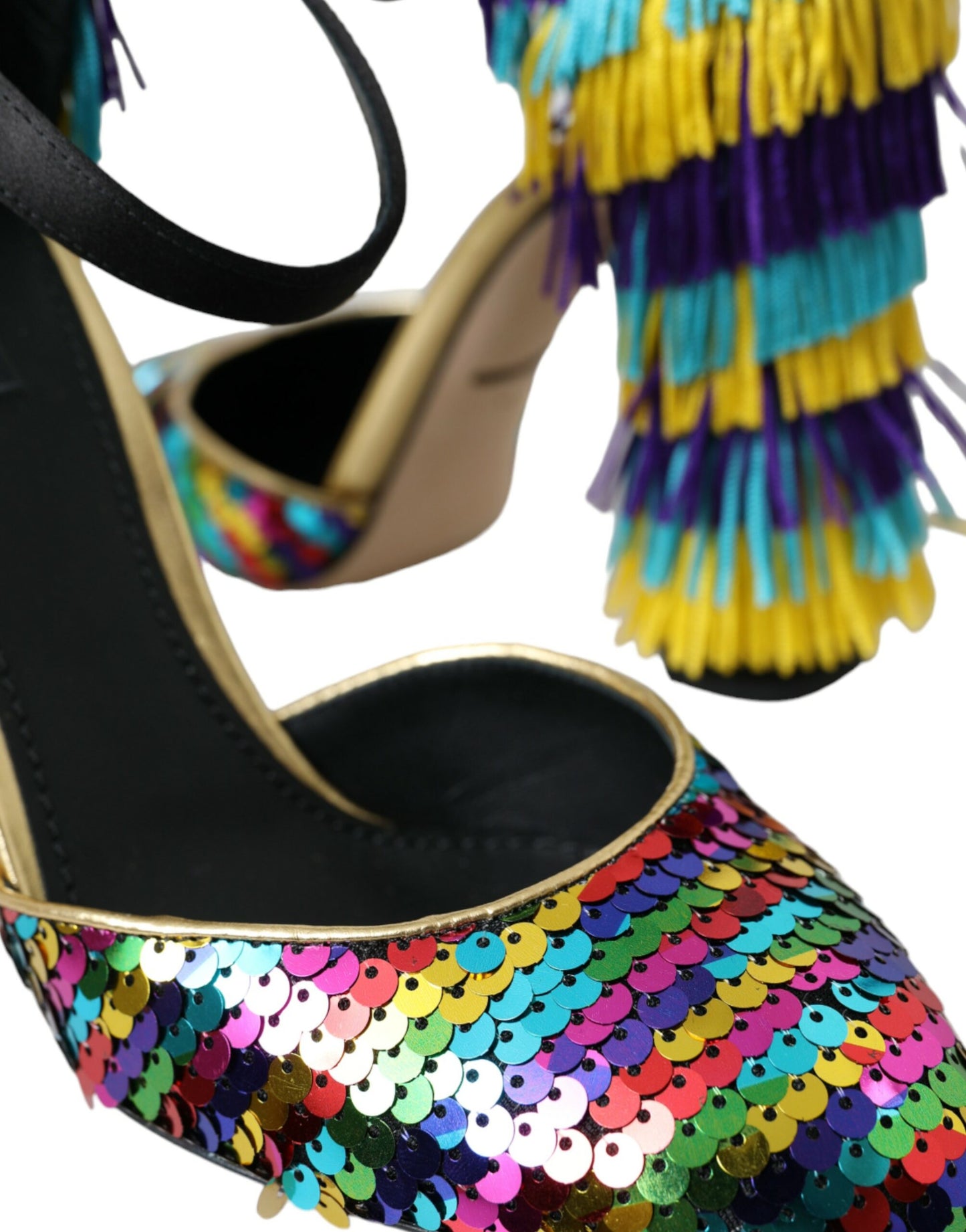 Dolce & Gabbana Zapatos Mary Jane con cristales y lentejuelas multicolores