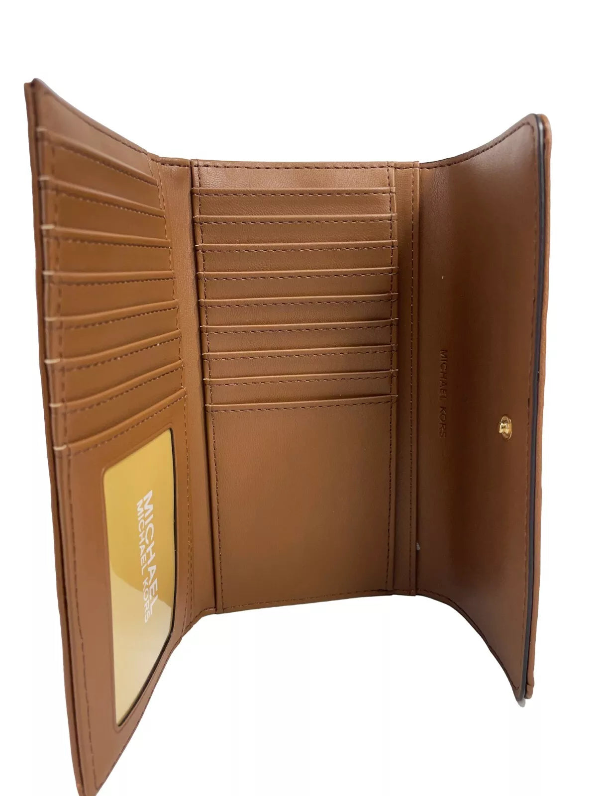 Michael Kors Jet Set Travel Large Quilted Leather Trifold Wallet Brown – par Michael Kors | Disponible sur Sandy Store ByNet