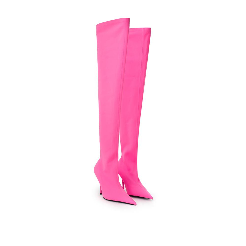 Balenciaga Elegant Pink Polyester Ankle Boots – EU39/US8.5 par Balenciaga | Disponible sur Sandy Store ByNet