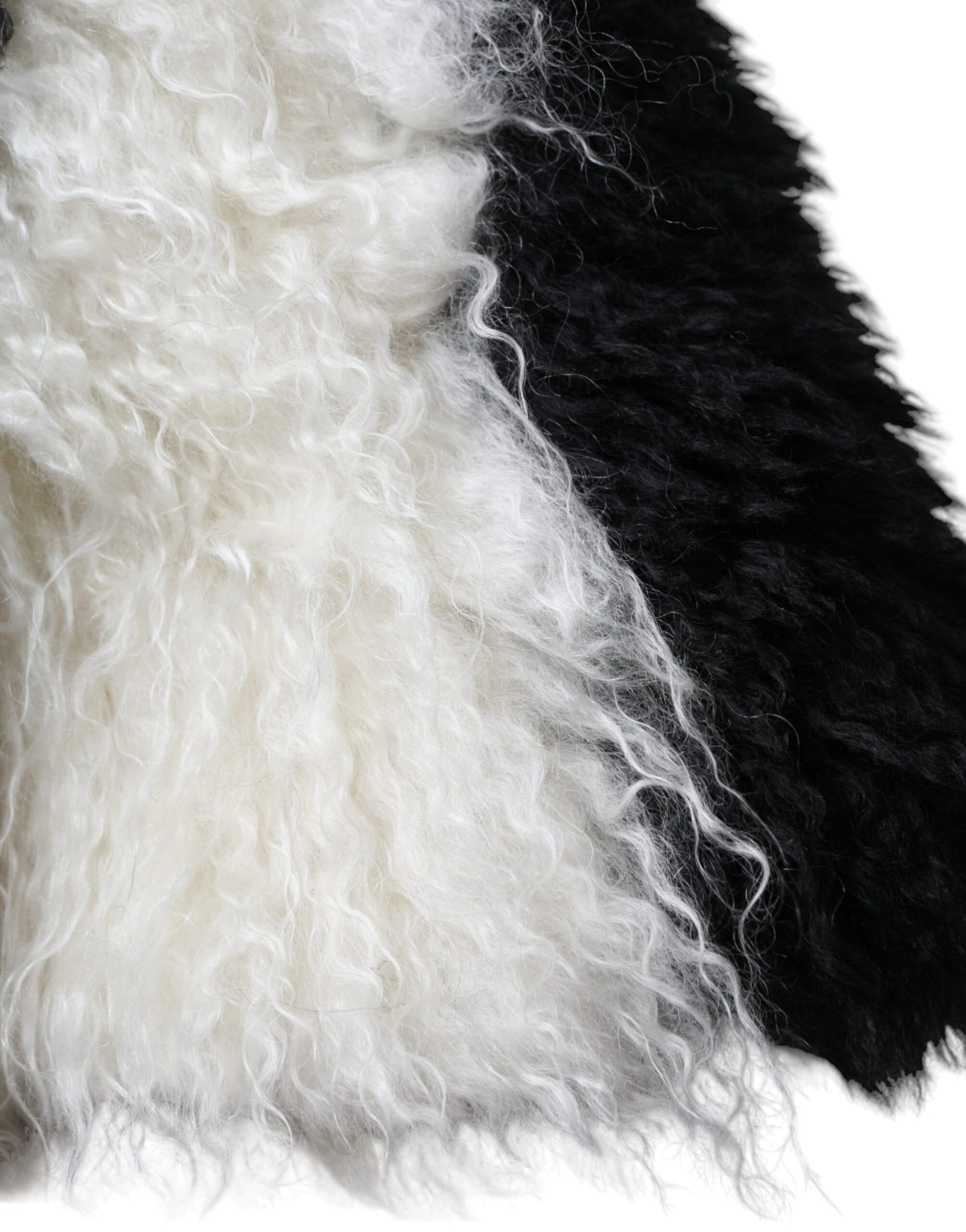 Dolce & Gabbana Gorro de pescador de piel de mohair con rayas blancas y negras